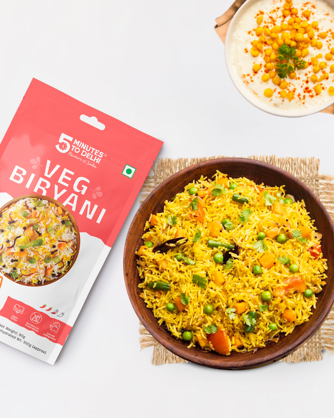 Vegetable Biryani (Vegan) Instant Meal | Ready to Eat in Minutes