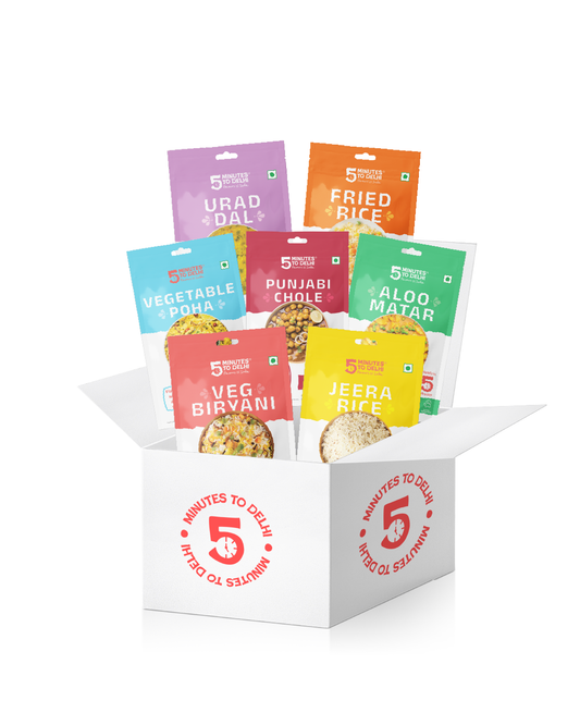Traditional Indian Dishes (Vegan) - 7 Dishes Variety Pack