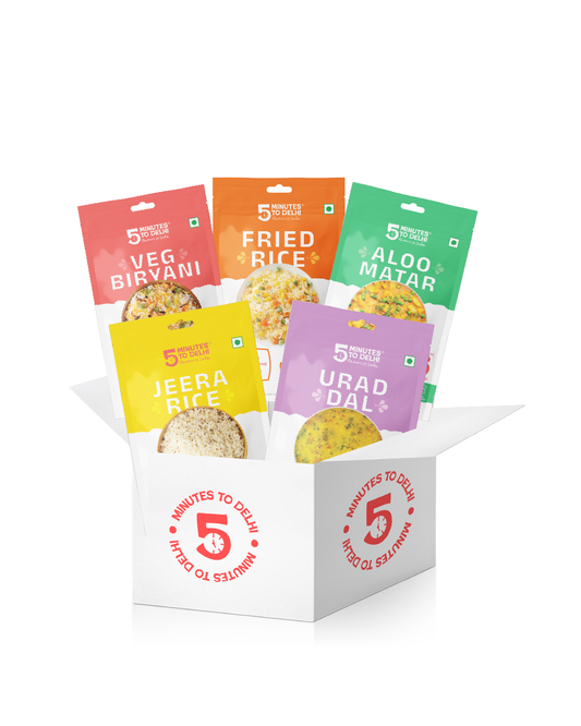 Milder Indian Dishes🌶️ (Vegan) - 5 Dishes Variety Pack