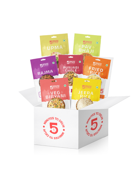 Traditional Indian Dishes (Vegan) - 7 Dishes Variety Pack