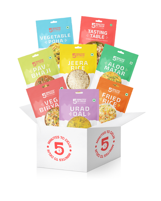 Traditional Indian Dishes (Vegan) - 8 Dishes Variety Pack