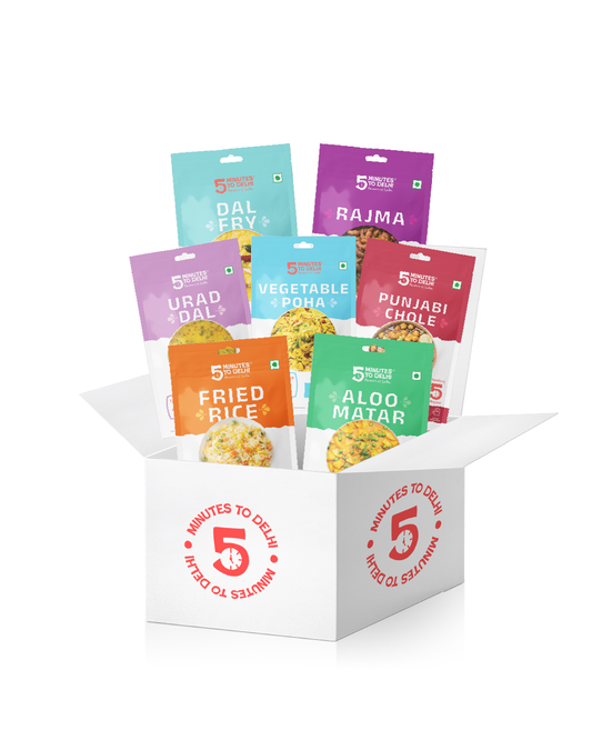 Traditional Indian Dishes (Vegan) - 7 Dishes Variety Pack