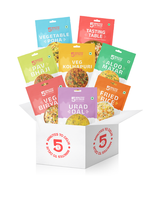 Traditional Indian Dishes (Vegan) - 8 Dishes Variety Pack