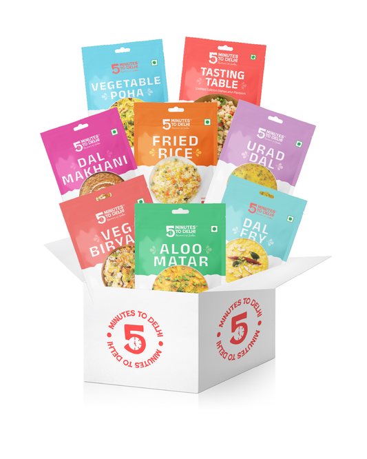 Traditional Indian Dishes (Vegan) - 8 Dishes Variety Pack