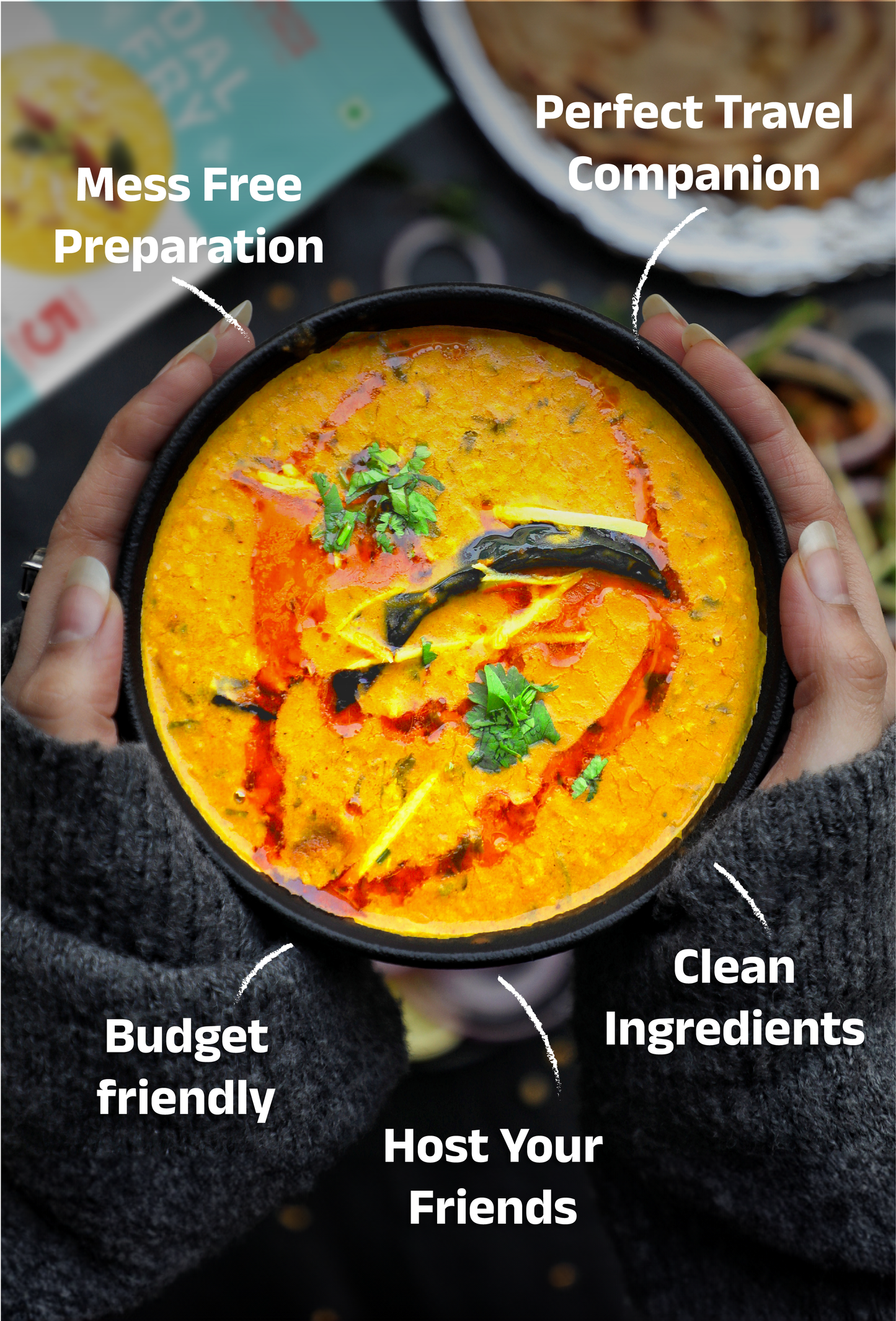 Pav Bhaji (Vegan) Instant Meal | Ready to Eat In Minutes