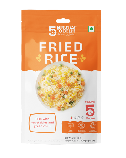 Fried Rice (Vegan) Instant Meal | Ready to Eat in Minutes