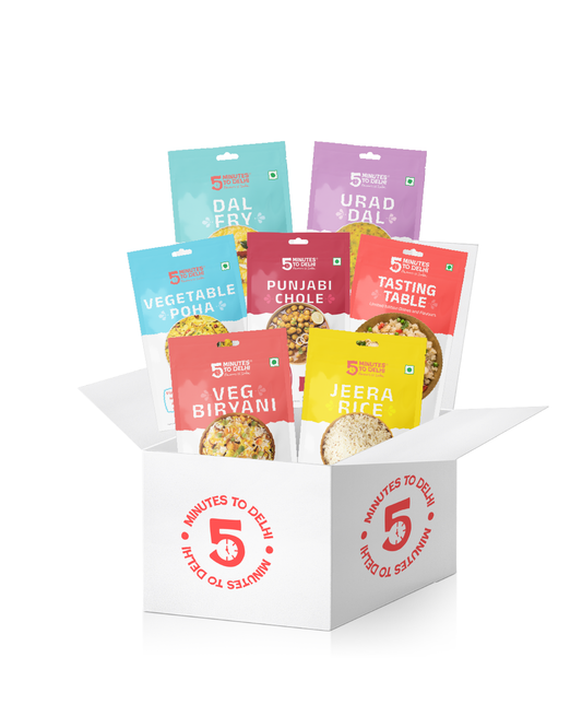 Traditional Indian Dishes (Vegan) - 7 Dishes Variety Pack