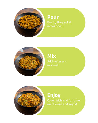 Pav Bhaji (Vegan) Instant Meal | Ready to Eat In Minutes