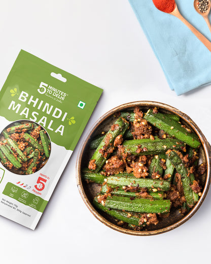 Bhindi Masala (Vegan) Instant Meal | Ready to Eat in Minutes