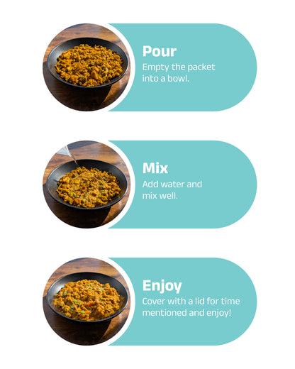 Dal Fry (Vegan) Instant Meal | Ready to Eat in Minutes