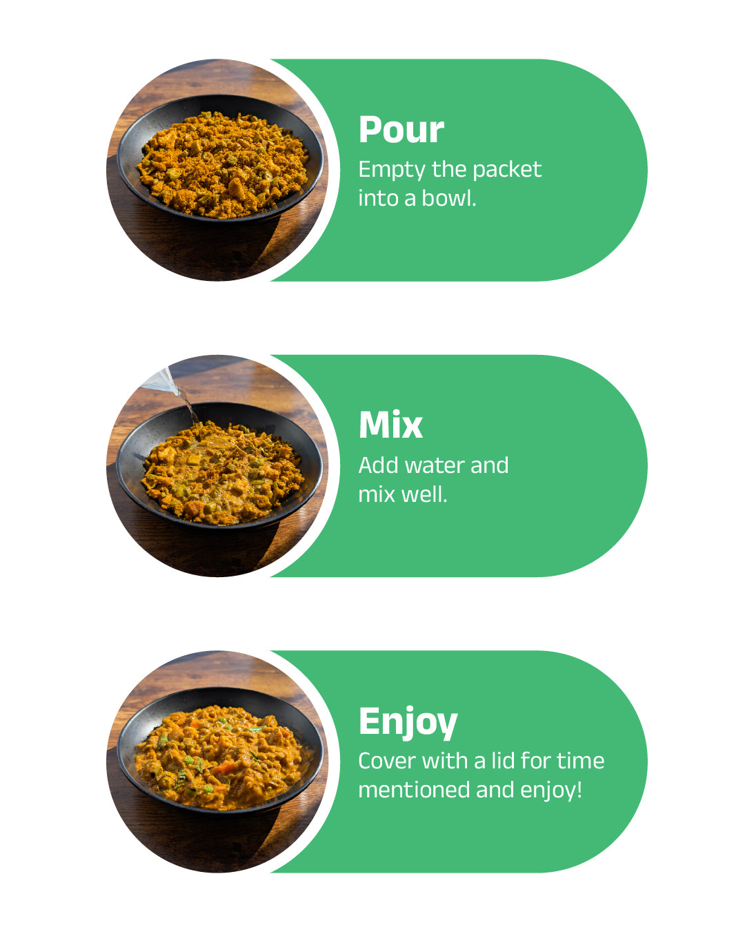 Aloo Matar (Vegan) Instant Meal | Ready to eat in Minutes