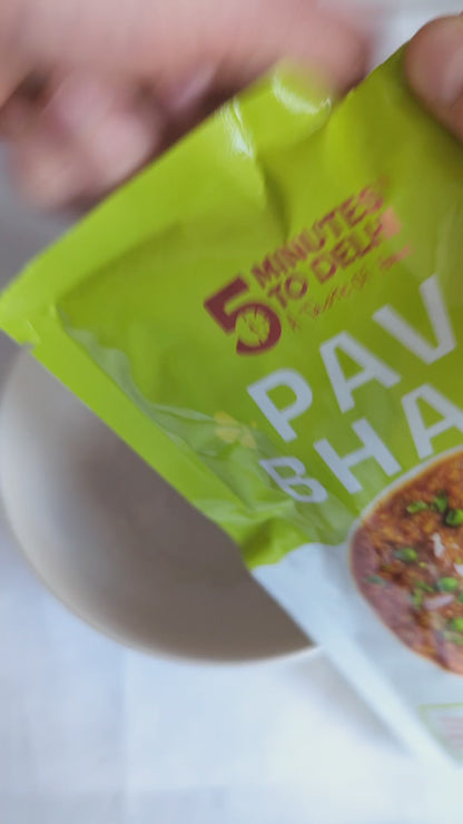 Indian Pav Bhaji Instant Meal | Flavour of India | Pack of 1 | Ready to Eat In 5 minutes | 300 gm